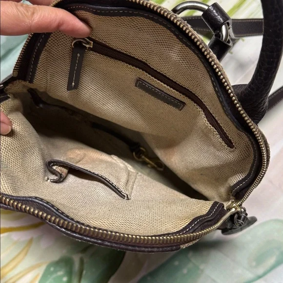 Vintage Dooney & Bourke brown Backpack with leather trim - Picture 8 of 12